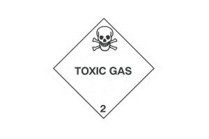 CODE 270 - Class 2.3 (Toxic Gases) Hazard Labels (250mm x 250mm)