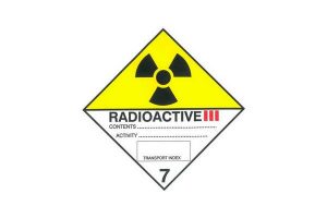 CODE 0173/C - Class 7, Category 3 (Radioactive) Hazard Labels (100mm x 100mm)