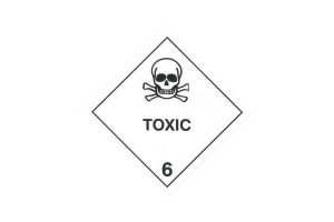 CODE 37 - Class 6.1 (Toxic Substances) Hazard Labels (100mm x 100mm)