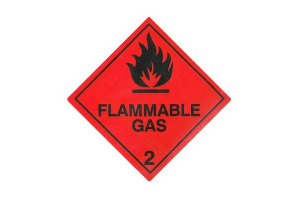 CODE 183 - Class 2.1 (Flammable Gases) Hazard Labels (250mm x 250mm)