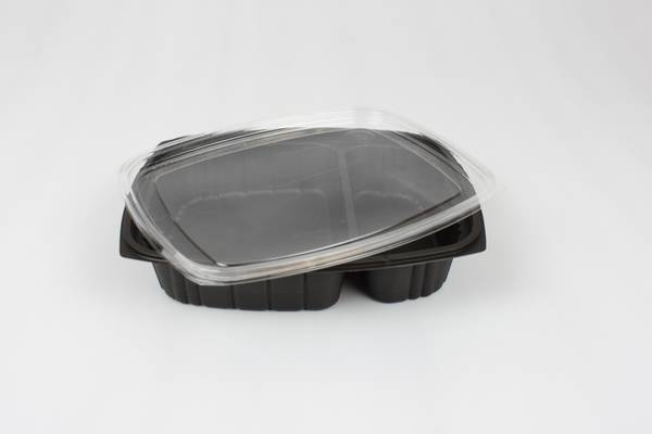 manufacturer of tray for hot meal delivery with 2 compartments