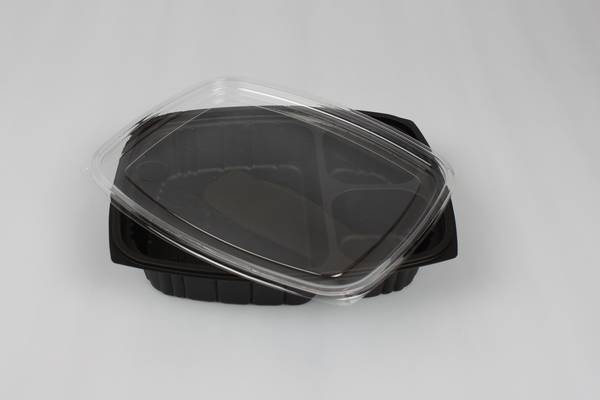 manufacturer of tray for hot meal delivery with 3 compartments
