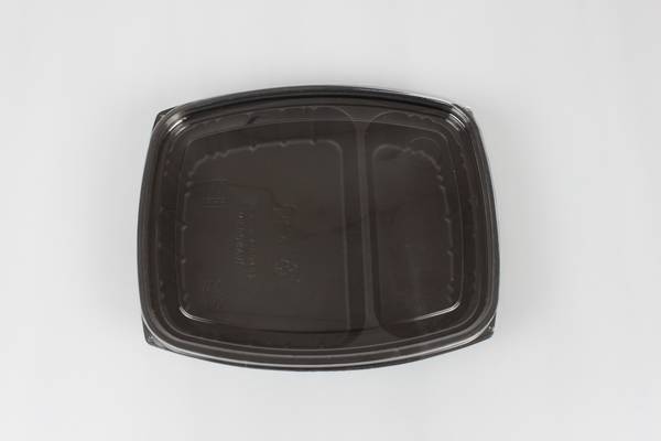 tray with 2 compartments hot meal delivery